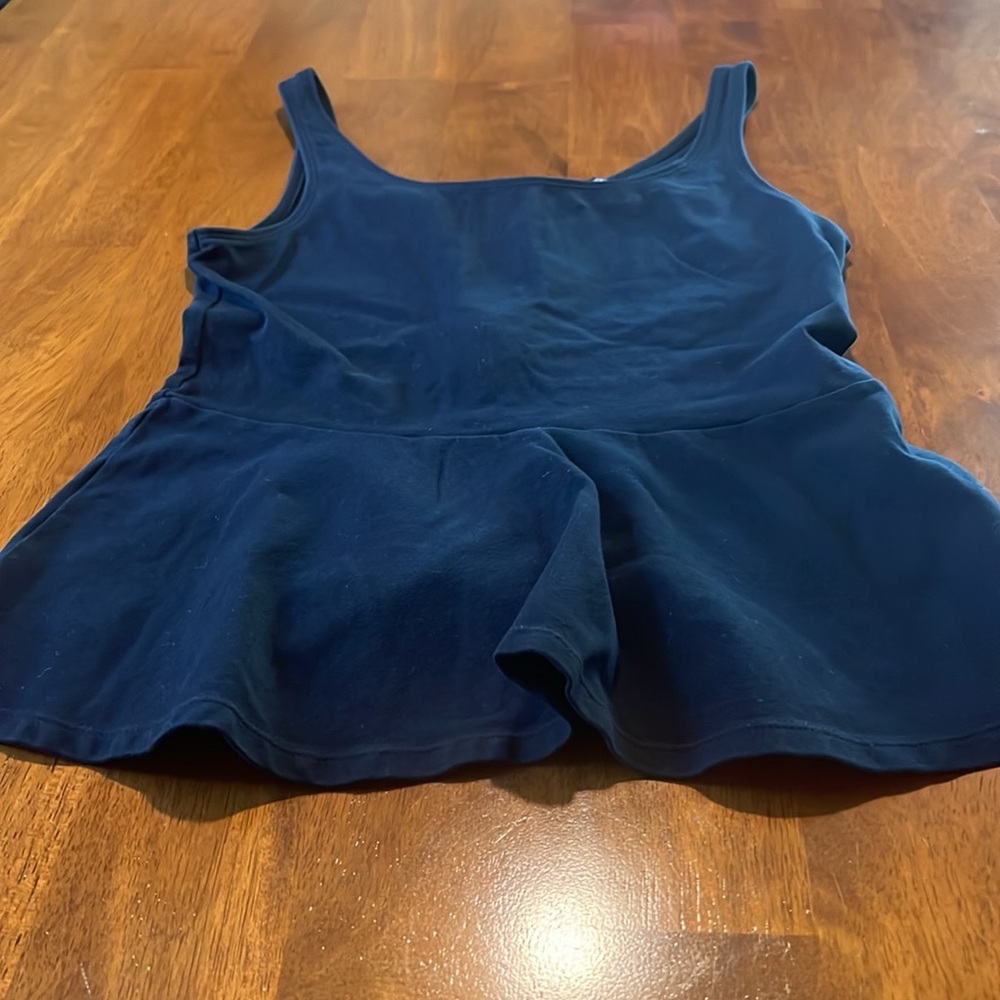 Express Black Sleeveless Peplum Top w/ Zipper - Picture 3 of 14